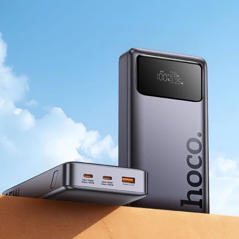 HOCO Q40 Leader PD 65W Power Bank with Digital Display Dark 25000mAh HOCO Q40 Leader PD 65W Power Bank with Digital Display Dark 25000mAh